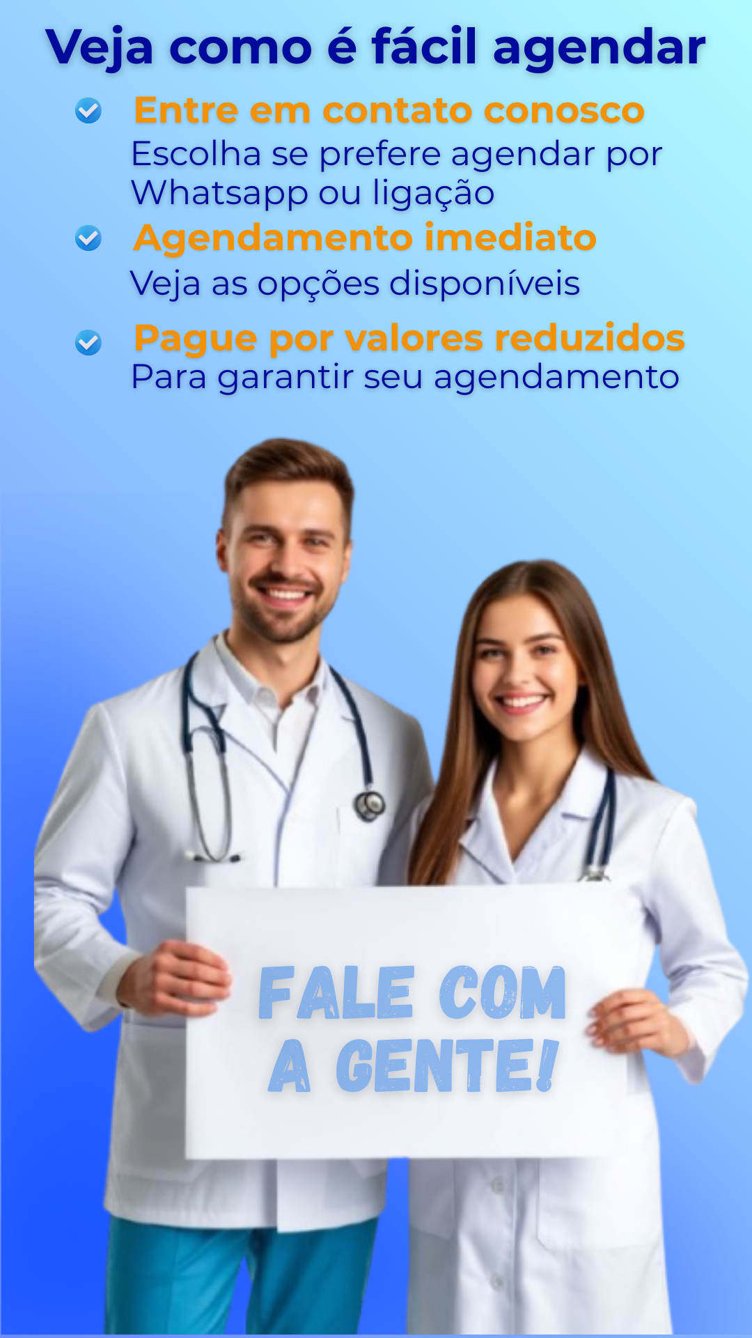 Escolha se prefere agendar por Whatsapp ou ligação