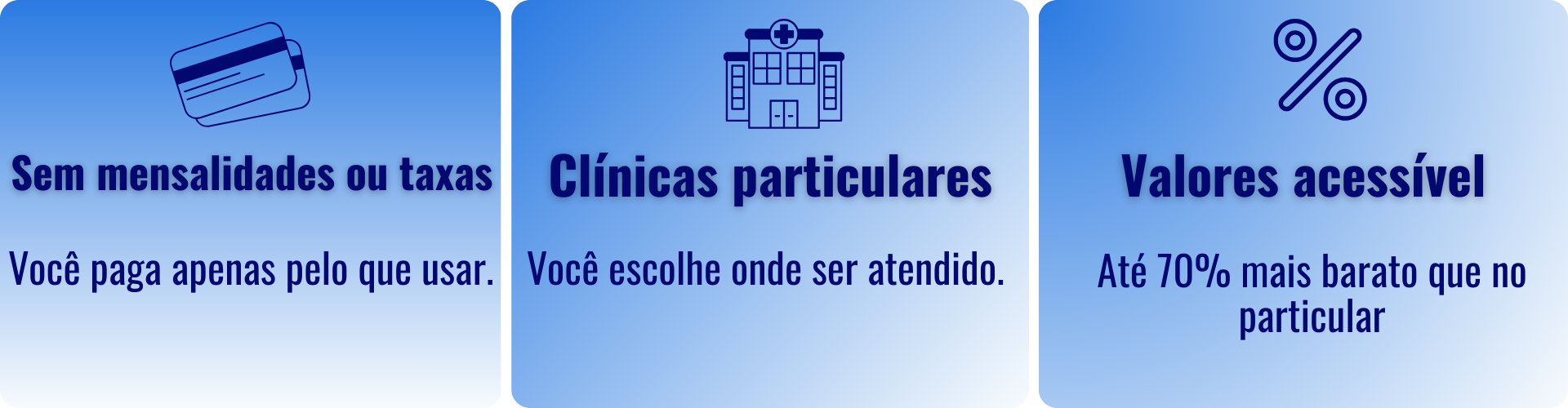 Sem mensalidades ou taxas (2)